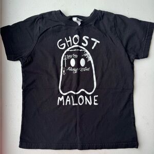 Ghost Malone Black Tshirt Size 5/6